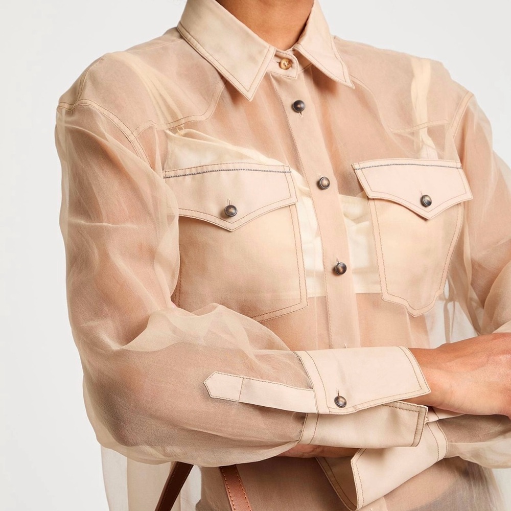 Brunello Cucinelli Beige Blouse